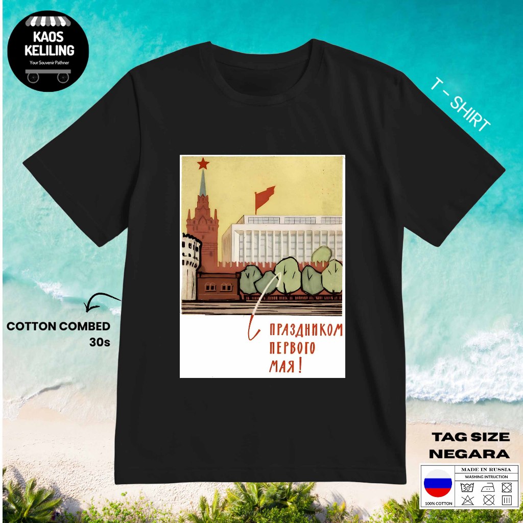 KAOS OLEH OLEH RUSIA 16 PAKAI TAG LABEL RUSIA ASLI BAJU SOUVENIR PREMIUM GIFT