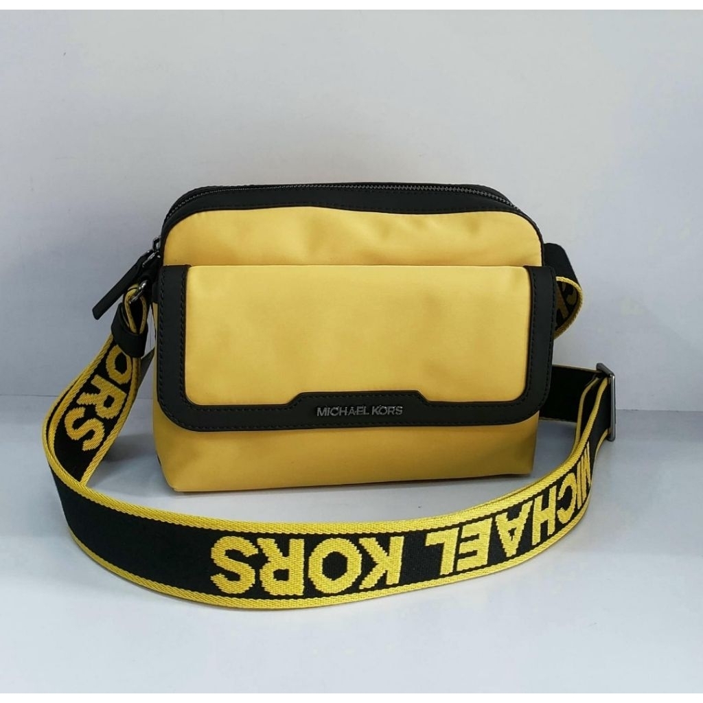 Ready tas pria Mk Lautner Md Flap Camera Bag, Honey