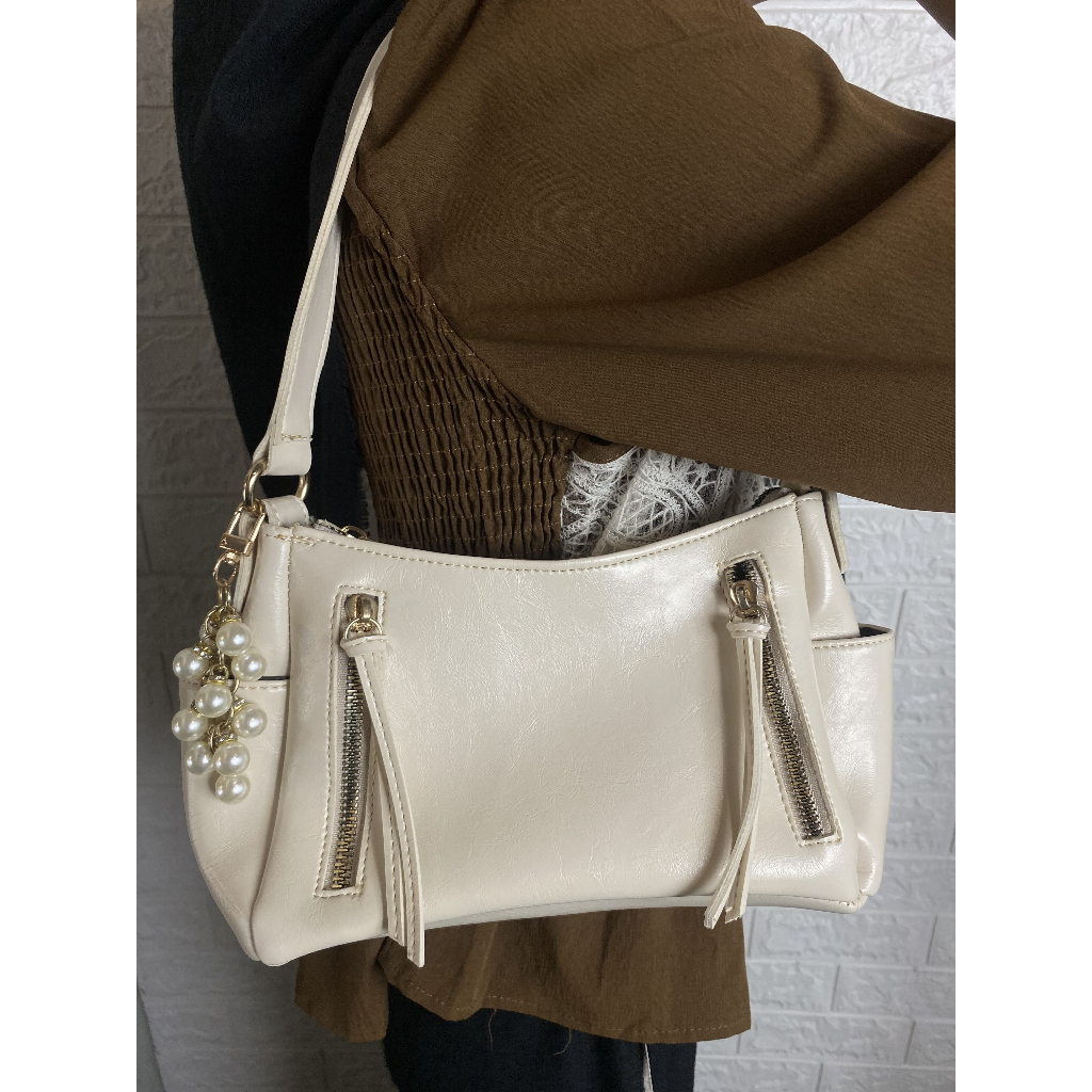 Shoulder Bag Wanita // PW016 - WHITE