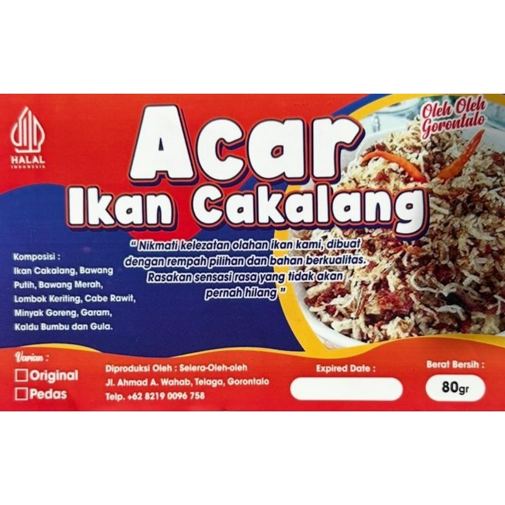 Acar ikan cakalang khas Gorontalo