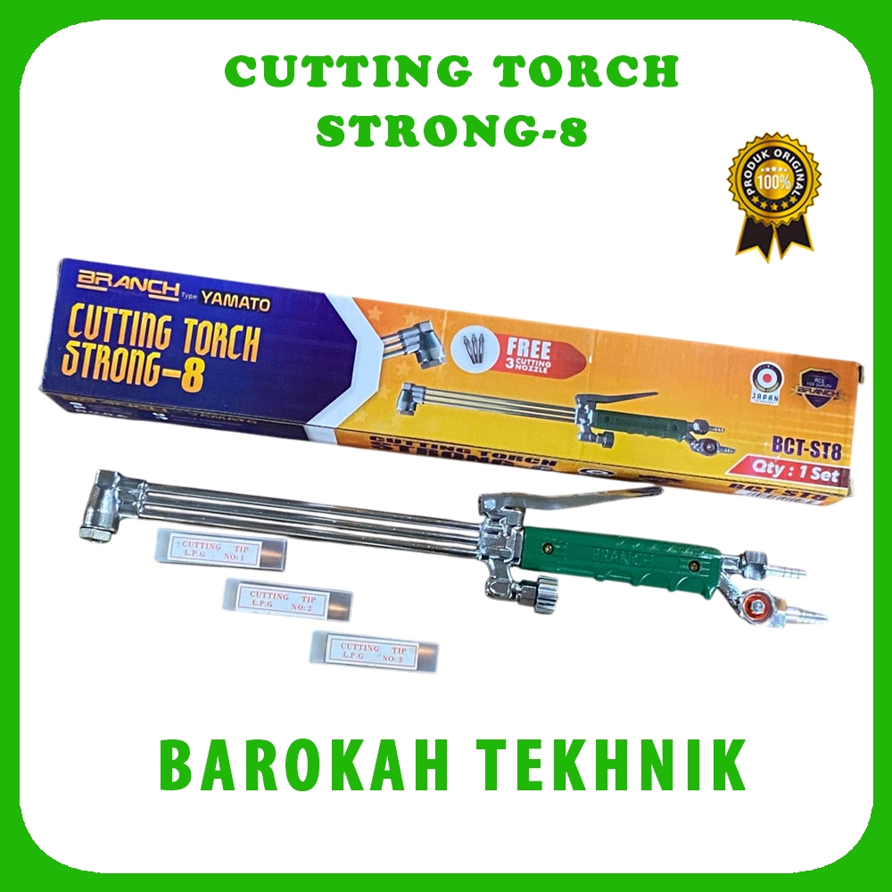 Cutting Torch LPG STRONG 8 + Cutting Tip / Blender Las Potong ST8 / Blender Strong 8 Include 3 Mata