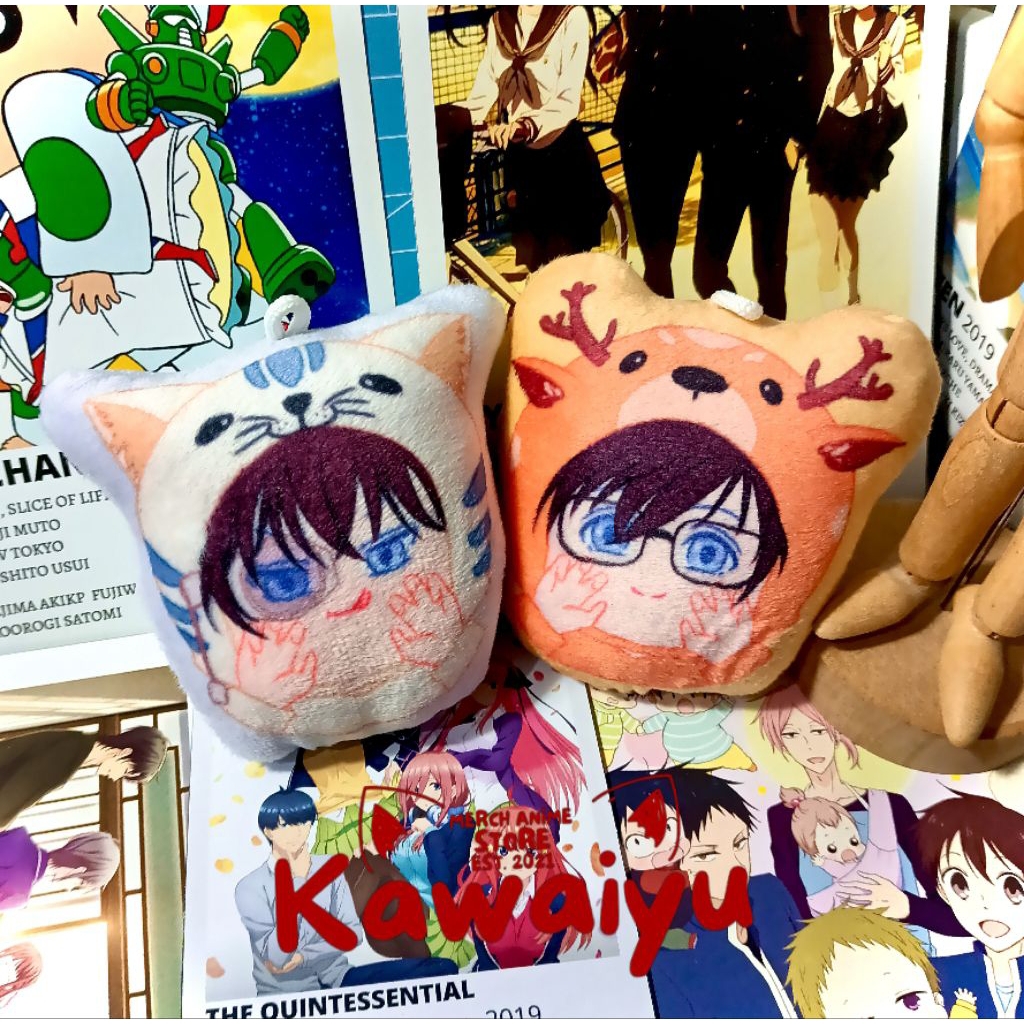 DETECTIVE CONAN| KEYCHAIN BONEKA ANIME DETECTIVE CONAN BY KAWAIYU