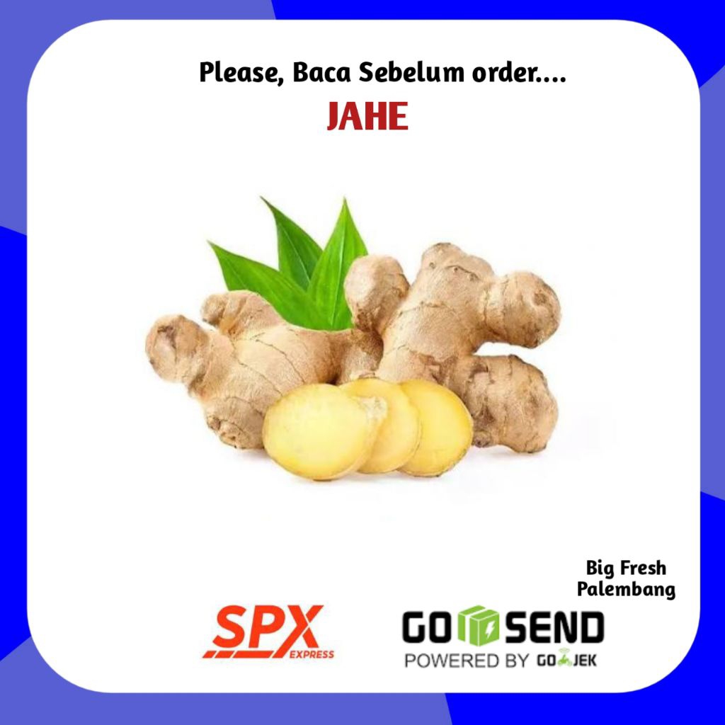 Jahe Segar Fresh 250gram 500gram - Toko Sayur Sayuran Segar Online Palembang