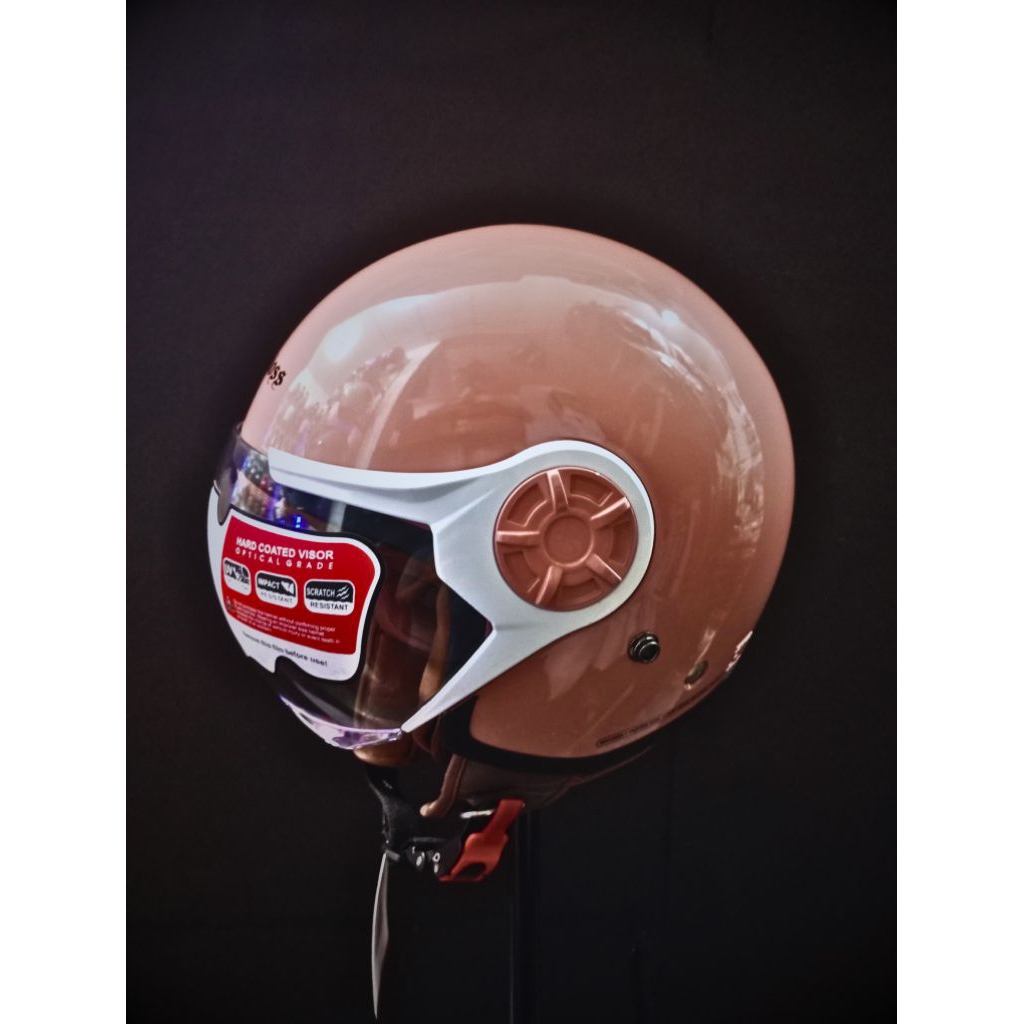 HELM CARGLOSS YRH HIJAB DUSTY PINK CARGLOSS HIJAB HELM UNTUK WANITA HIJAB HELM CEWE