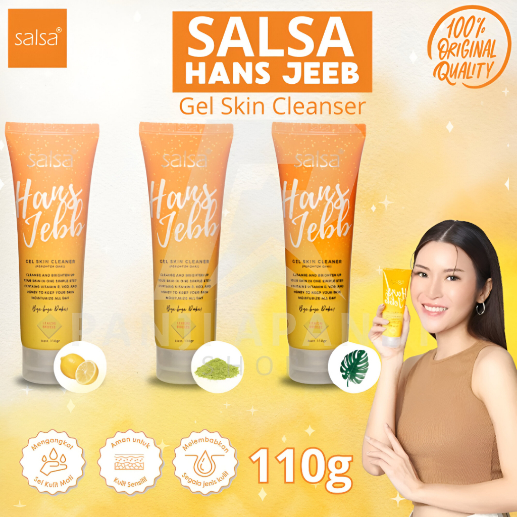 SALSA Hans Jebb Peeling Gel 110gr Gel - Eksfoliasi Tubuh & Wajah Perontok Daki Ketiak Hitam BPOM