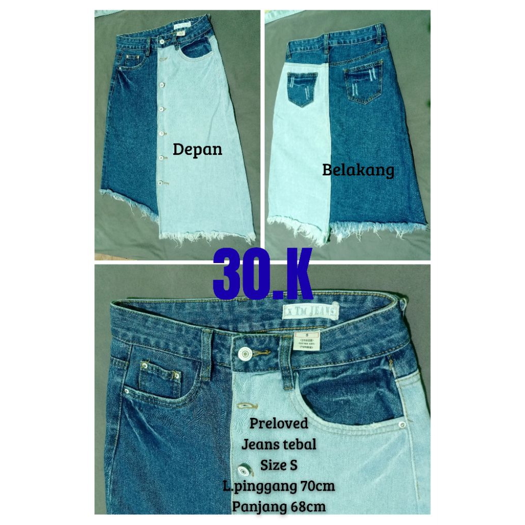 rok jeans import (preloved)