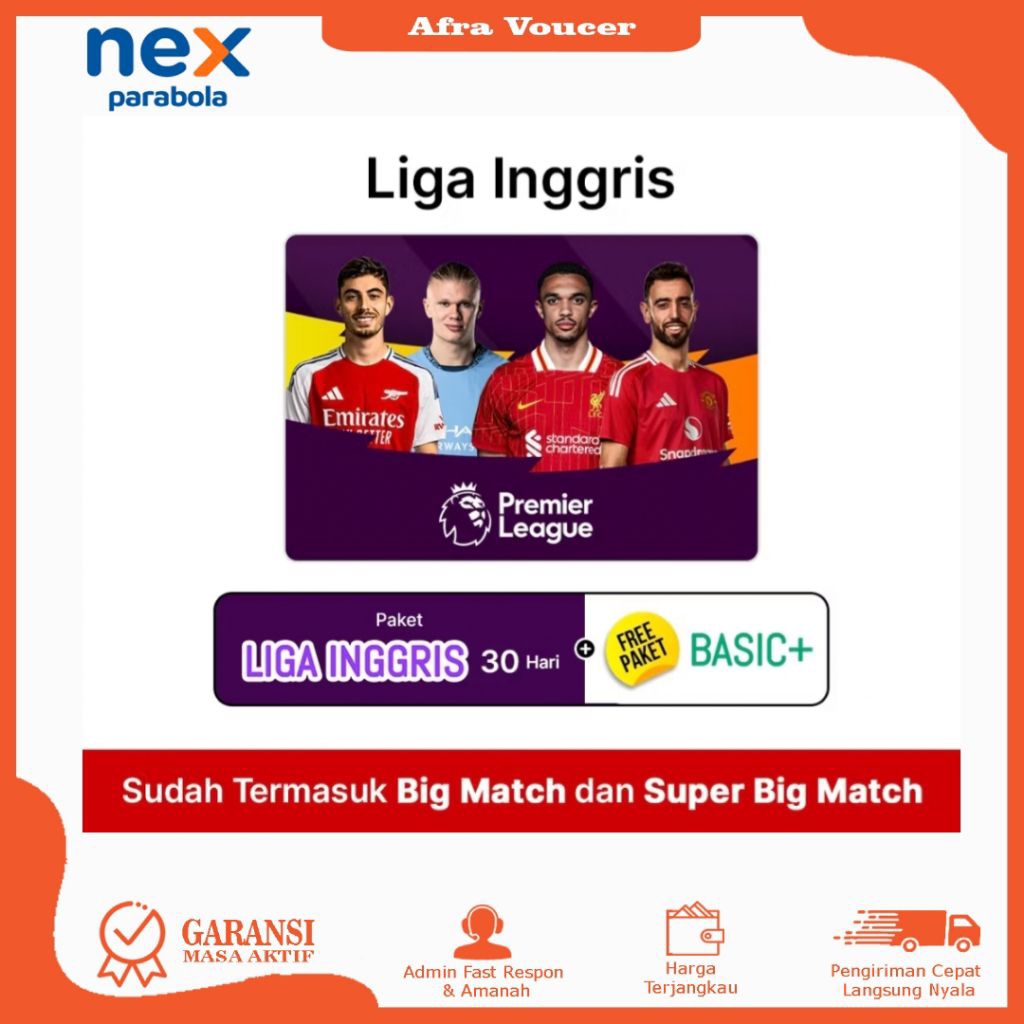 Voucher Paket Liga Inggris Nex Parabola