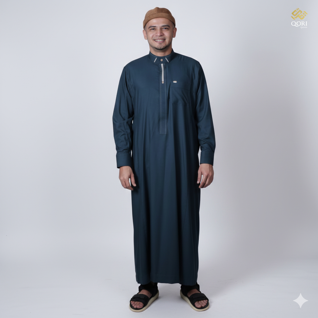 Qori Apparel Jubah / Gamis Abu Ayyub Al Anshari (Lengan Manset) ABA-2