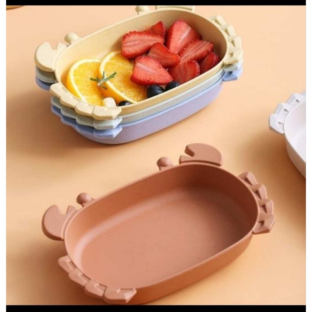 Piring Makan Anak Bentuk Kepiting Piring Makan Lucu Piring Bentuk Karakter Unik