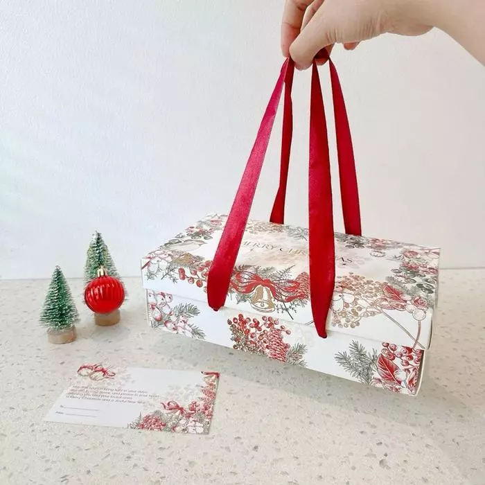 Paperibox Box Cherrybell Dus Kue Natal Karton Premium