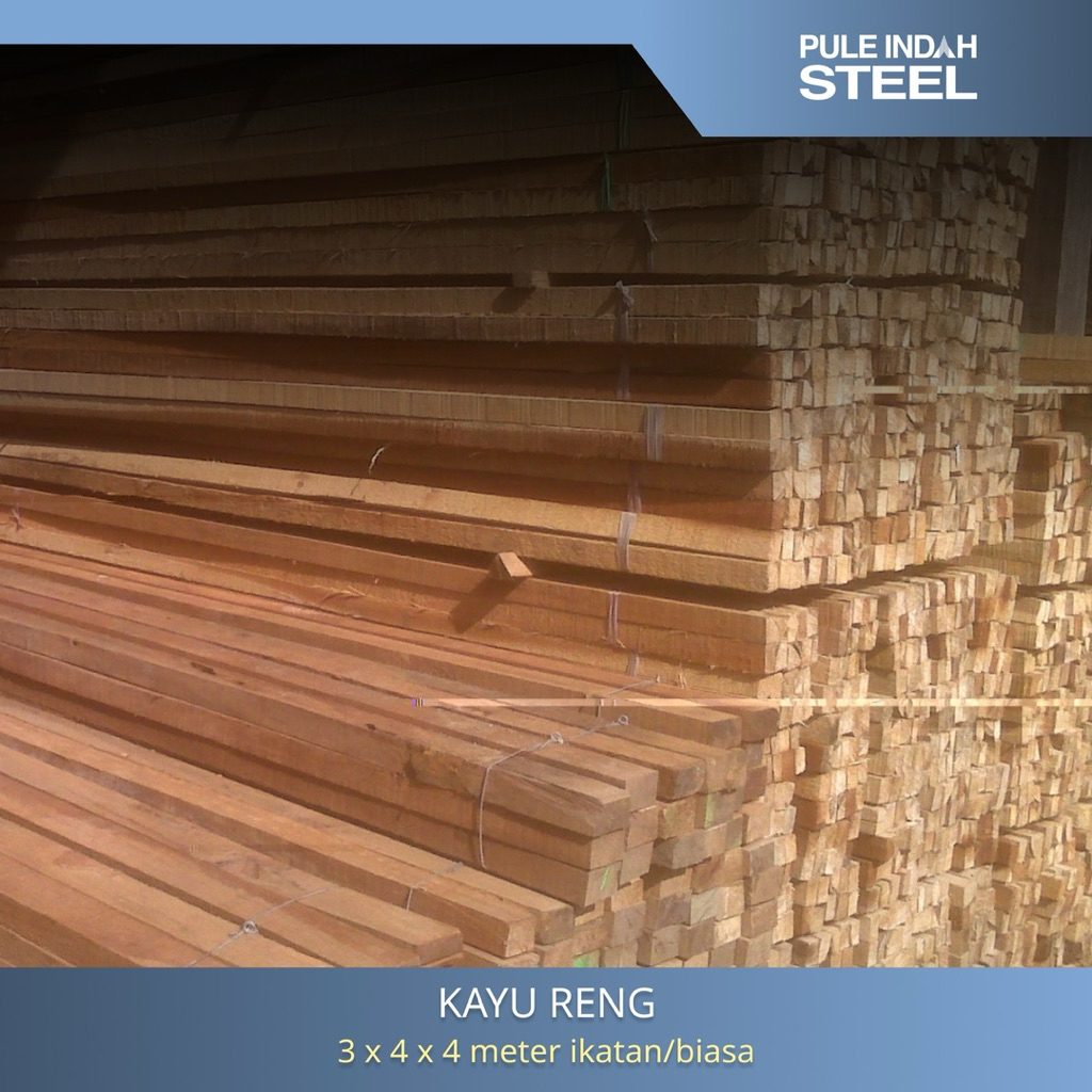 Kayu Reng Batangan Biasa 3x4x4