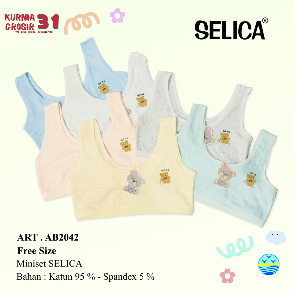 MINISET SELICA Anak Remaja 2042 Katun / Pakaian Dalam Anak Remaja Motif