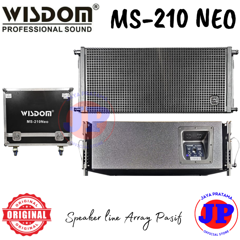 Speaker Pasif Wisdom MS-210 Neo Speaker line Array Pasif Oeiginal Wisdom MS210Neo