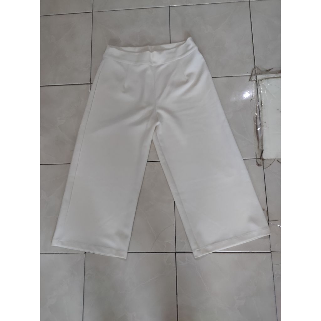 preloved celana kulot wanita putih