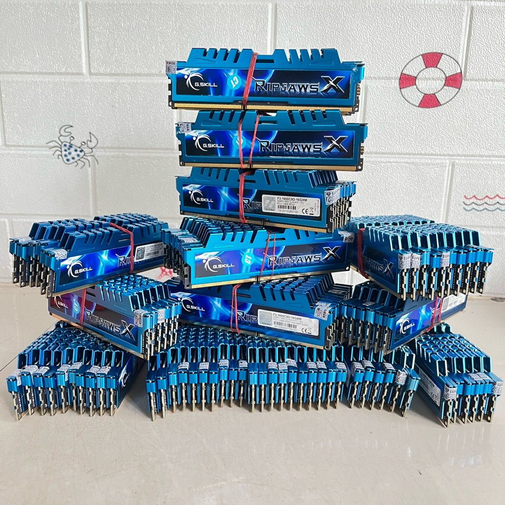 RAM GAMING G.SKILL RIPJAWS X 8GB PC3-12800/1600MHZ DDR3 BIRU