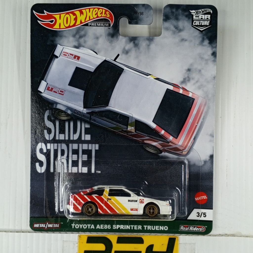 Hotwheels Premium Slide Street Toyota AE86 Sprinter Trueno