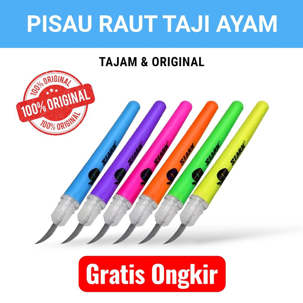 Pisau Raut Bolpen Peruncing Jalu Taji Ayam