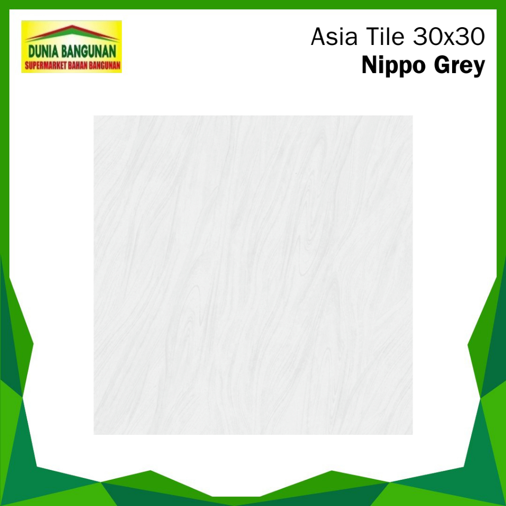 Keramik Lantai 30x30 Asia Tile Nippo Grey Keramik Lantai Glossy Marble Abu