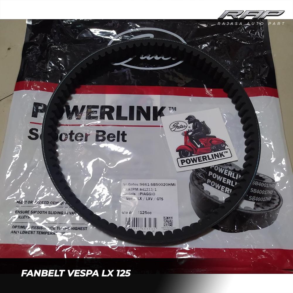 BELT VESPA GTS 150 LX125 LX150 GATES ATPM ORIGINAL CVT VANBELT