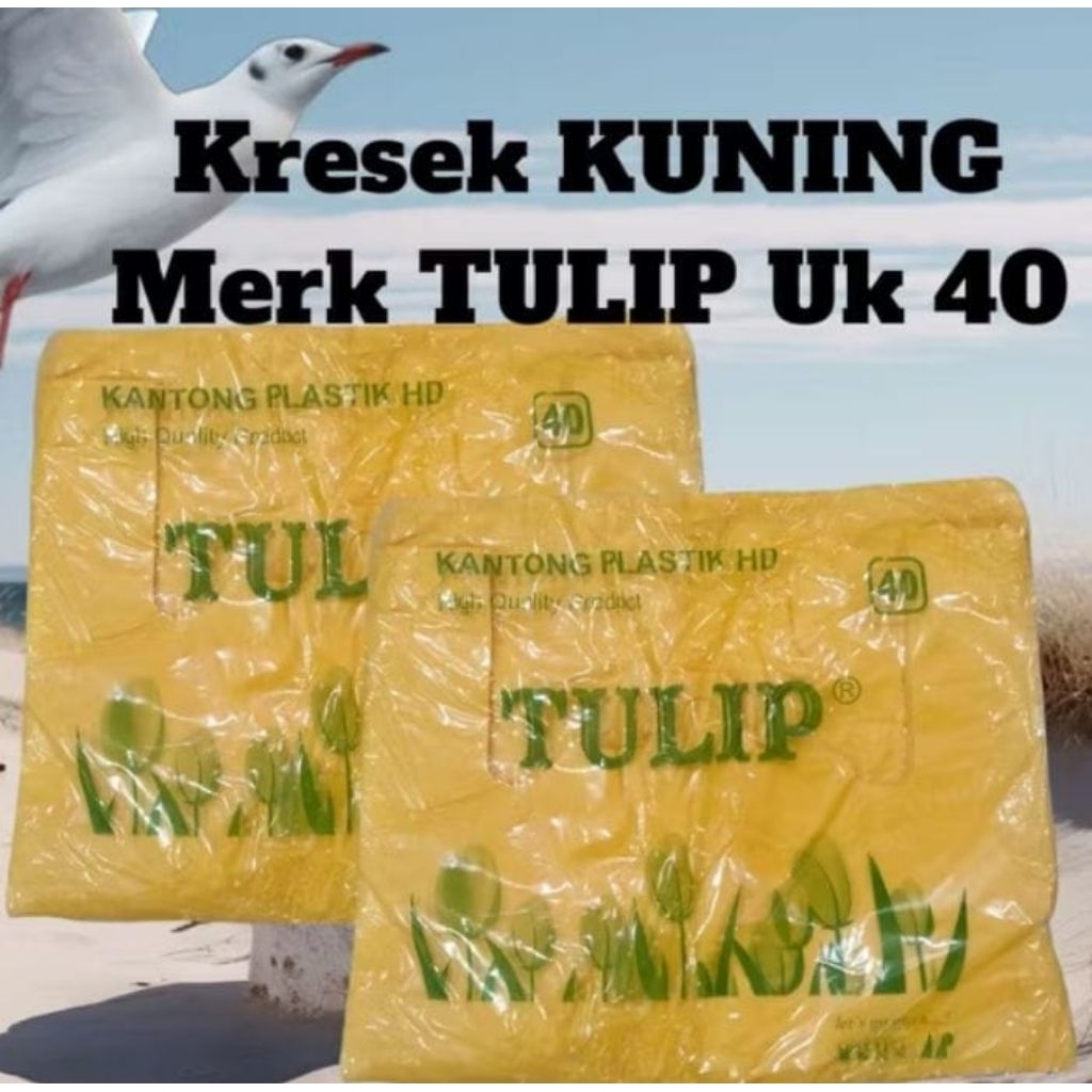 KRESEK TULIP KUNING UKURAN 40