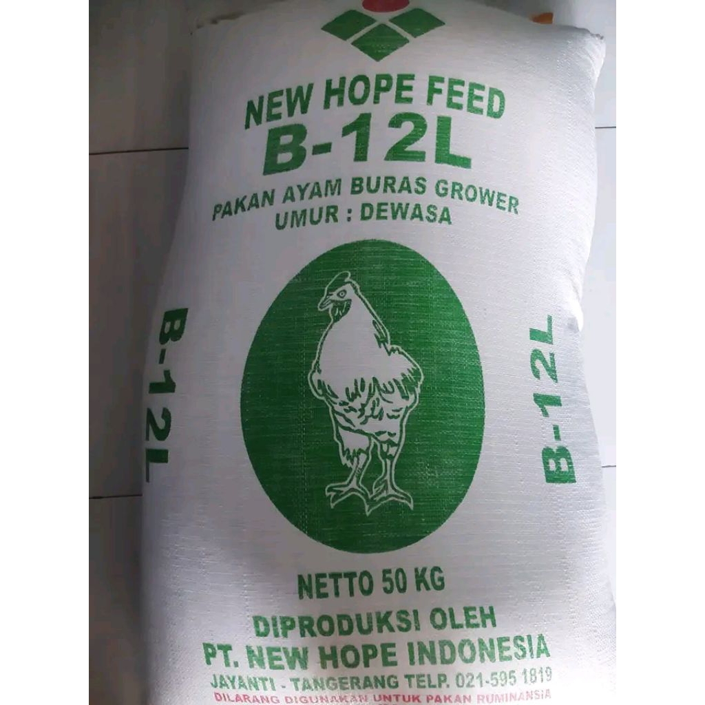 pakan ayam new hope B-12L repack 10kg