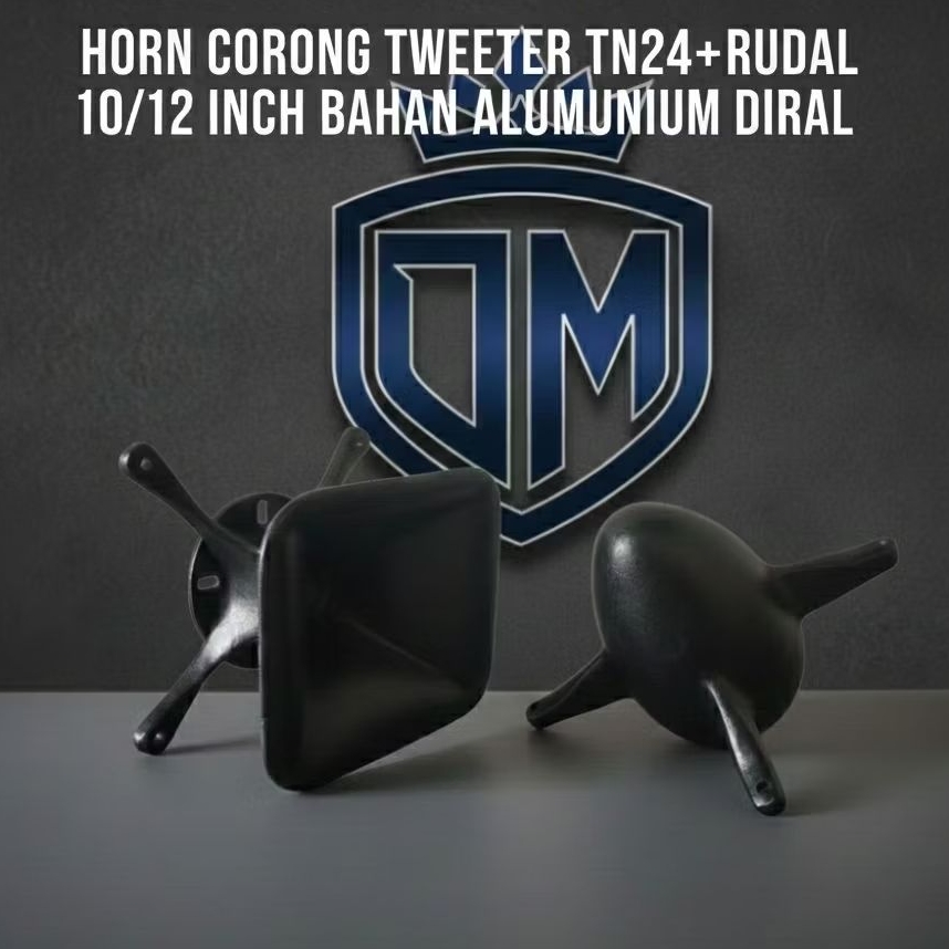 HORN CORONG TWEETER TN24+RUDAL (10/12 Inch) ALUMUNIUM DIRAL