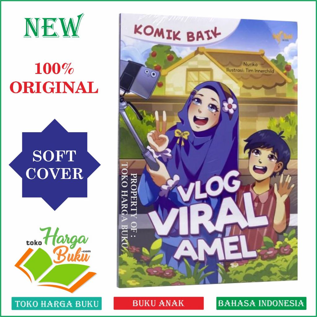 Foto Komik Baik Vlog Viral Amel Buku Cerita Anak FYP ORIGINAL Insani Kids GIP - Gema Insani Press