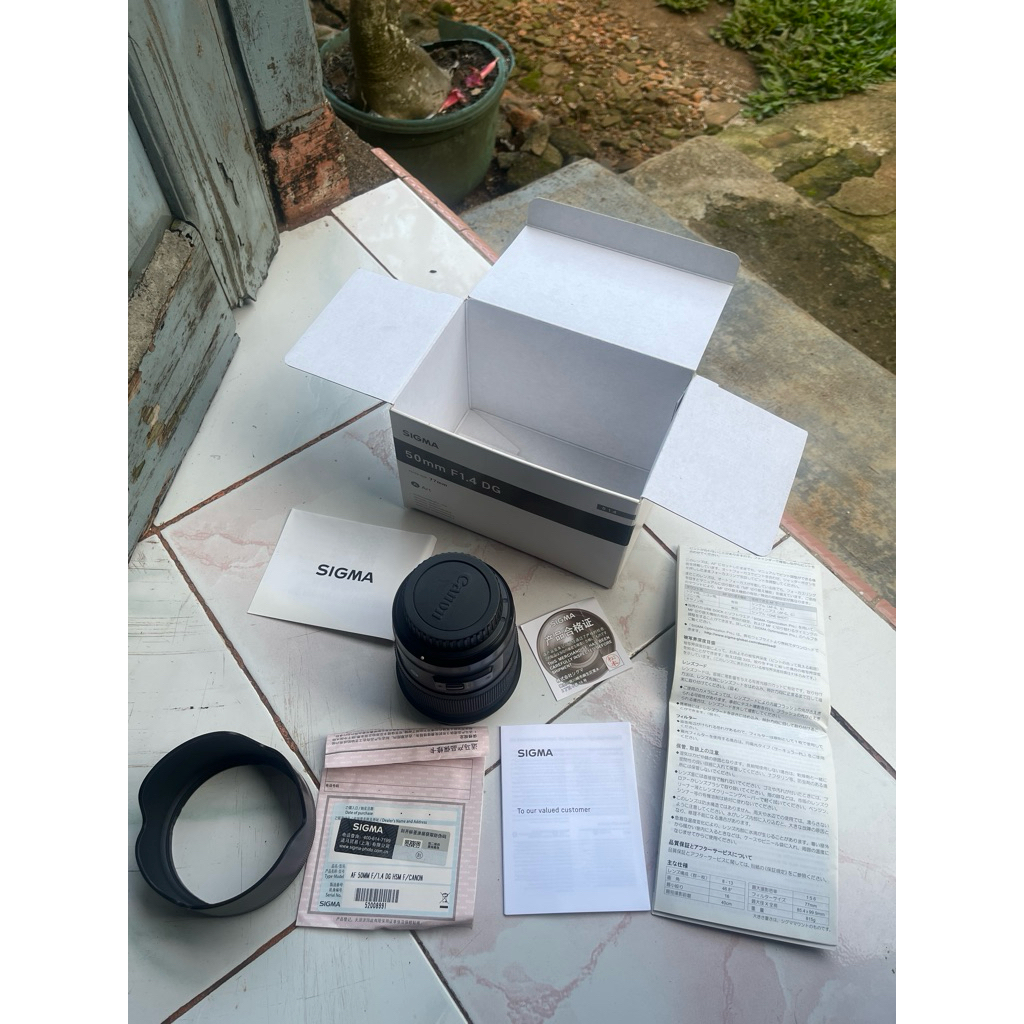 Lensa Sigma Art 50mm Canon F 1.4