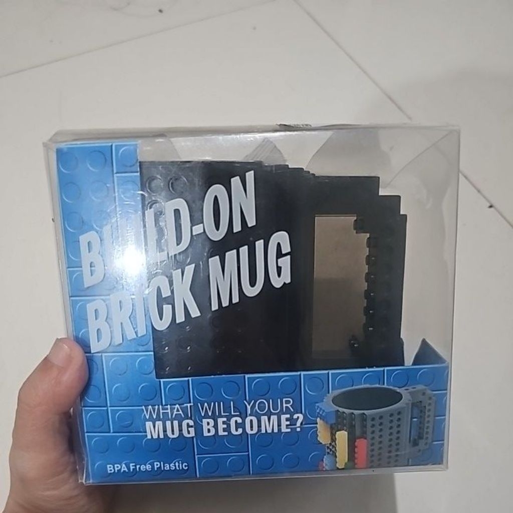 Mug lego brick hitam
