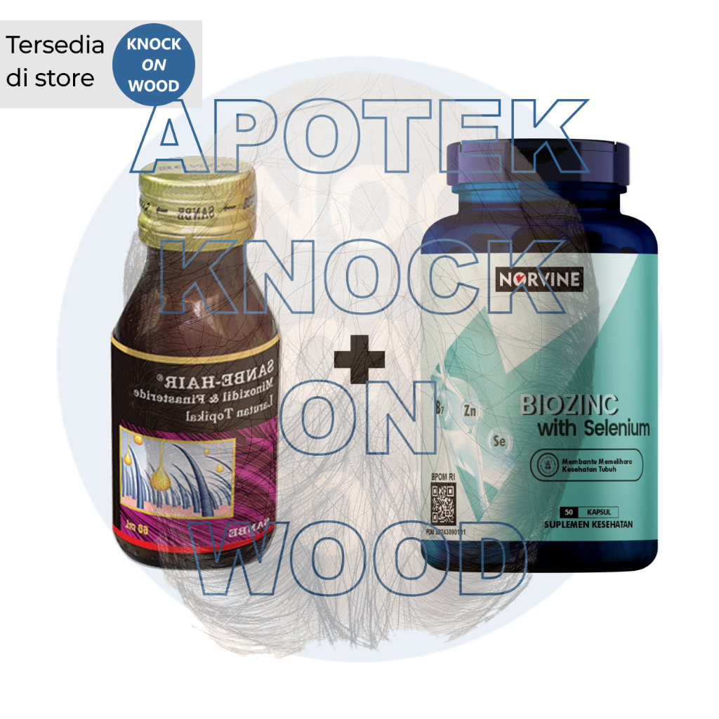 Paket SH Serum Penumbuh Rambut + Biozinc Norvine