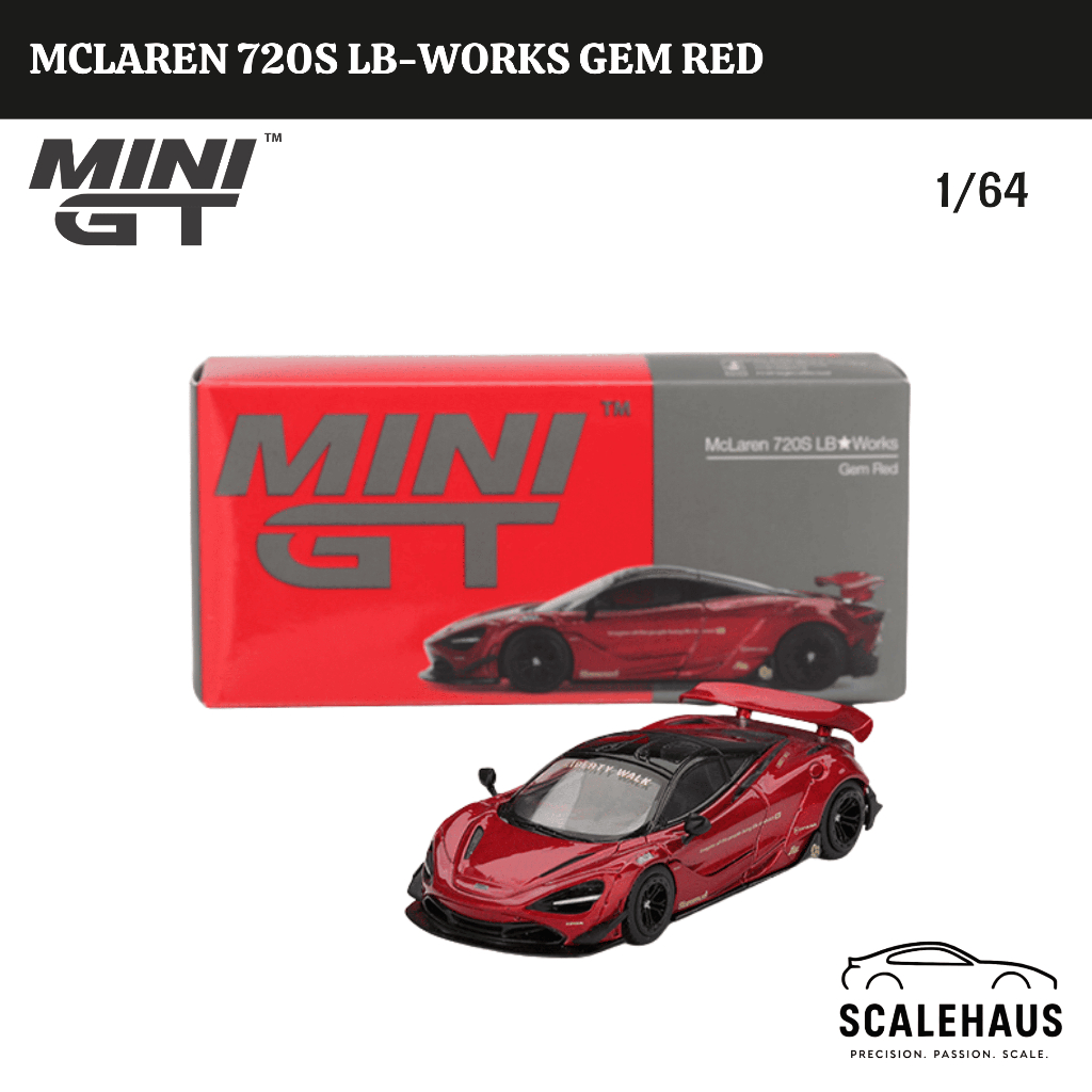 MINIGT 828 Mclaren 720S LB-Works Gem Red