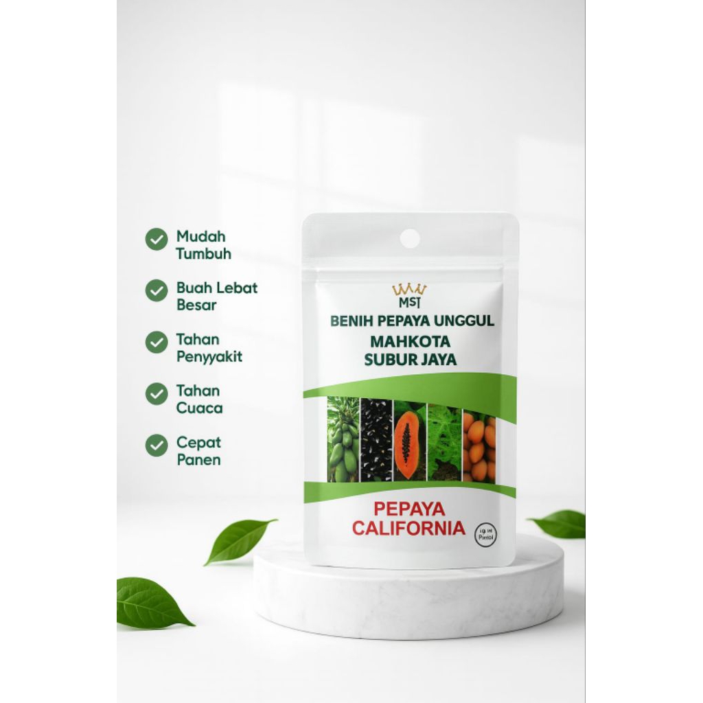 BENIH PEPAYA CALIFORNIA IPB-9 ASLI KUALITAS TERBAIK/5gram isi 300 butir