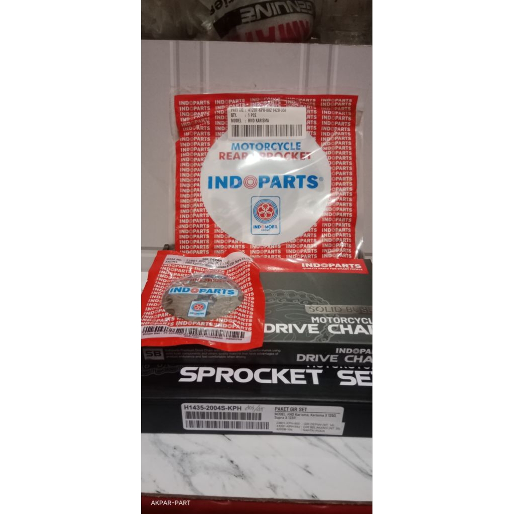 Gir Set Kph Indopart Karisma Supra X 125