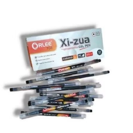 Xi-zua Orlee premium gel pen isi 12 pcs Halus dan tebal