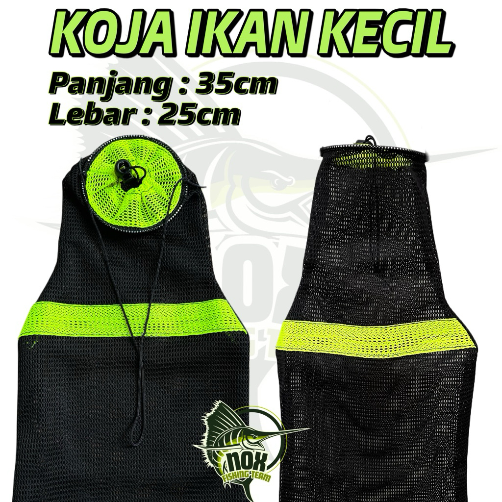 Koja wader - koja ikan - tempat ikan mini - koja ikan kecil tali serut - jaring ikan