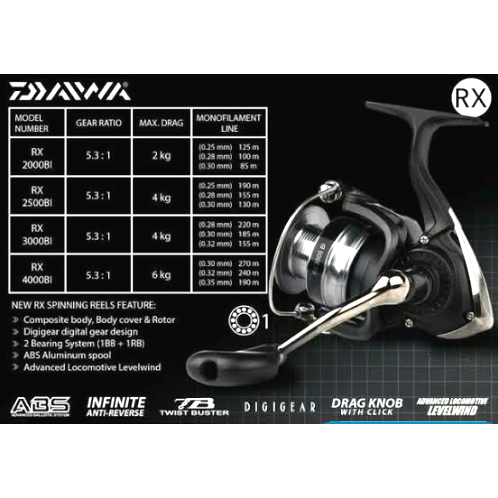Reel DAIWA RX BI 3000