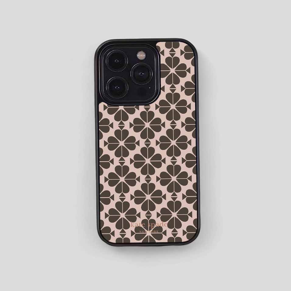 iPhone Case Kate Spade Spade Flower KS002 Hybrid Rubber for 17 Pro Max 16 15 14 Plus 13 12 Mini
