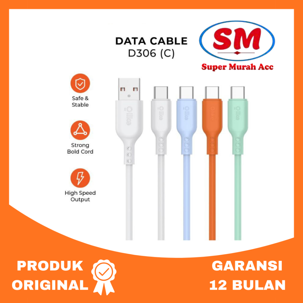 Olike D306 Kabel Data (D306M / D306C / D306L ) (1 PCS)