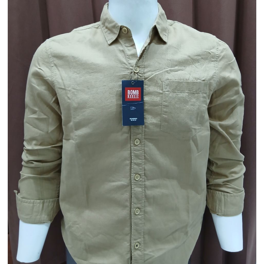 KEMEJA BOMBBOOGIE LENGAN PANJANG REGULAR FITT ORIGINAL
