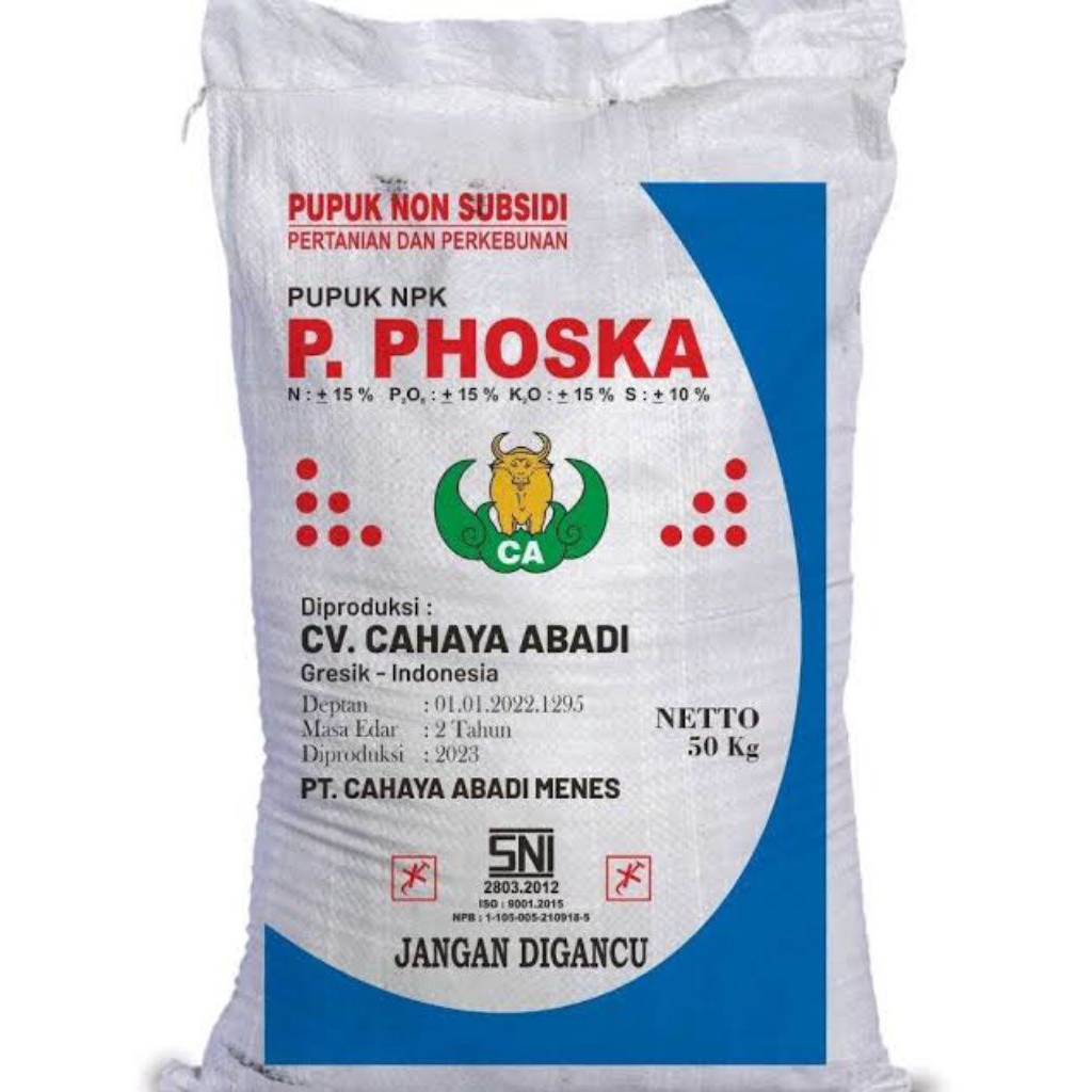 pupuk phoska kemasan 50kg