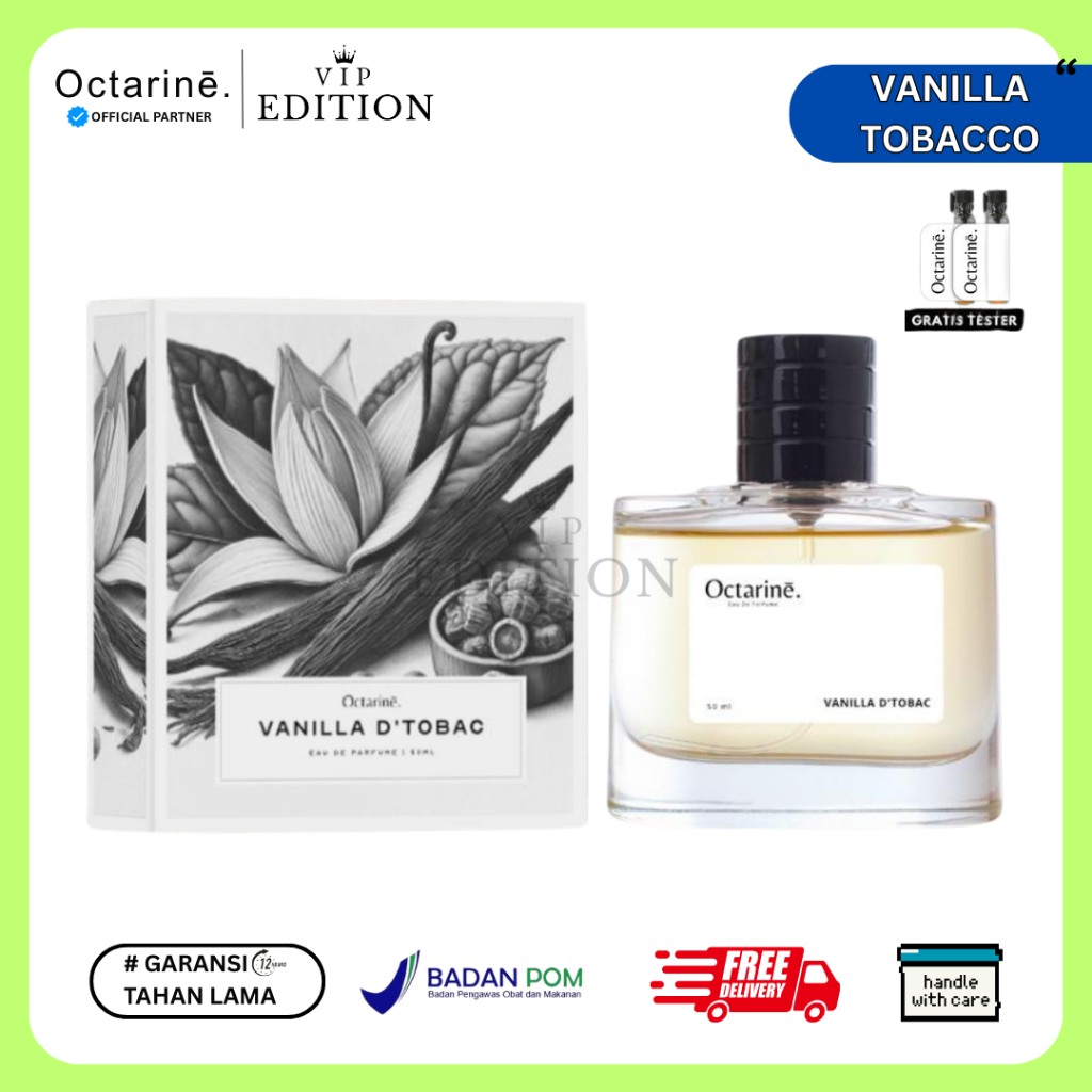 Octarine – Vanille D'Tobaco Parfum EDP Pria Aroma Vanilla Warm Spicy