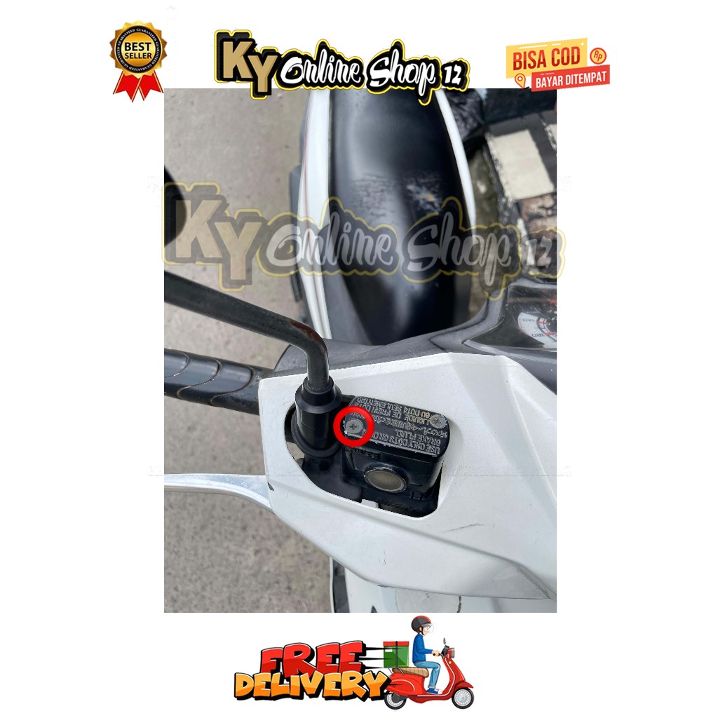 BAUT TUTUP MASTER REM ( 1 BAUT ) MODEL SLASH BEAT SCOOPY KARBU FI ESP SPACY VARIO 110 TECHNO CW TAHU