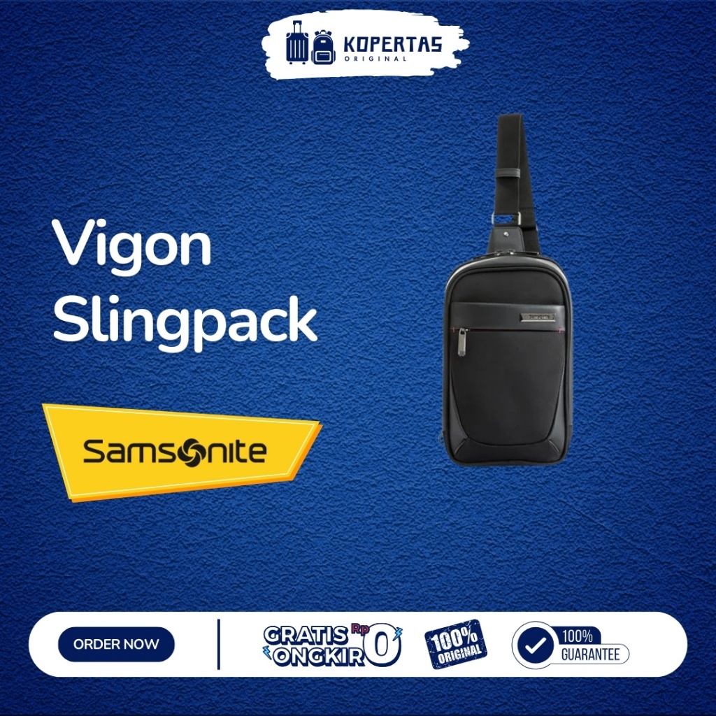 Samsonite Vigon Slingpack Sling Bag Tas Selempang Hitam - Pria