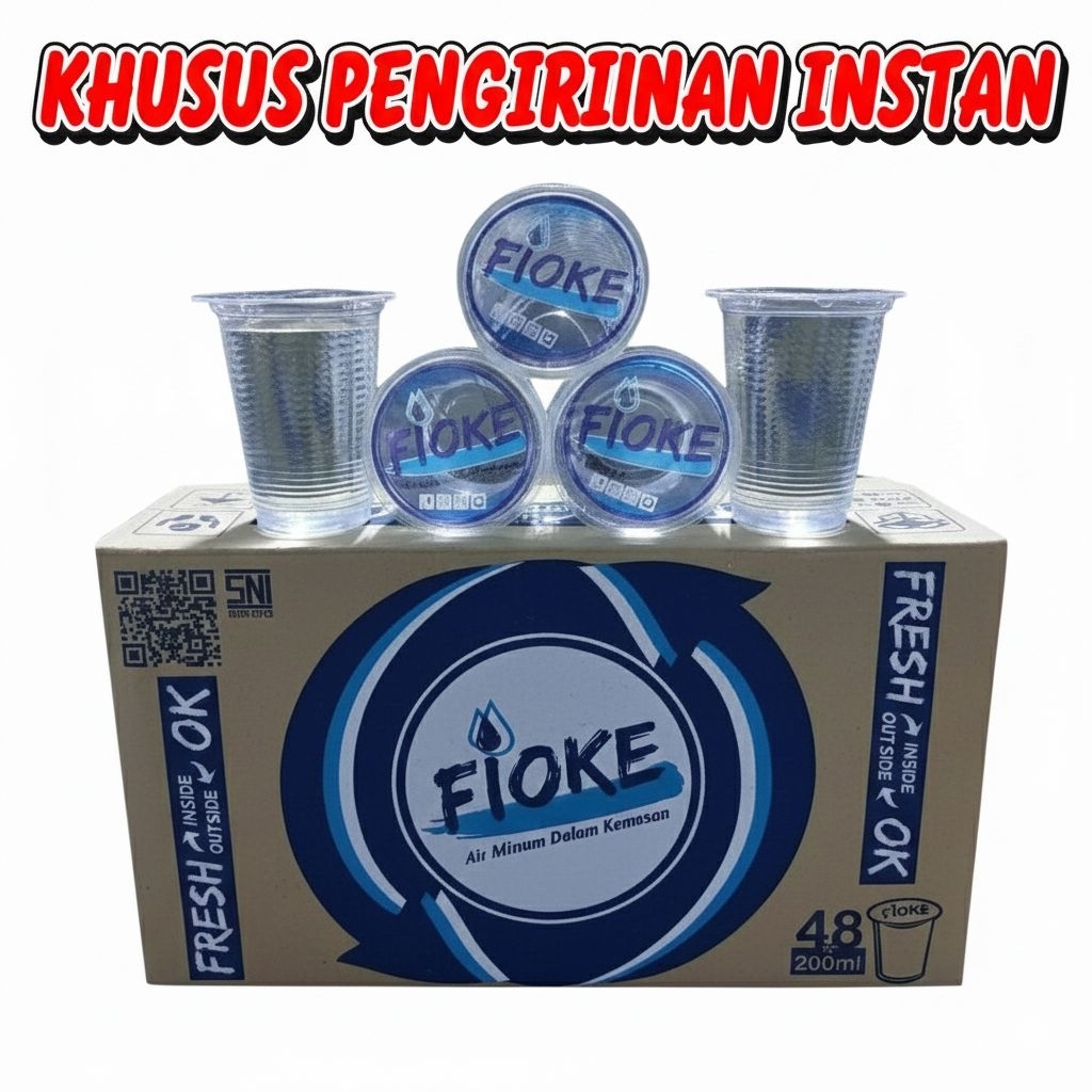Air Mineral Fioke Air Mineral Murah 200 ml 1 dus