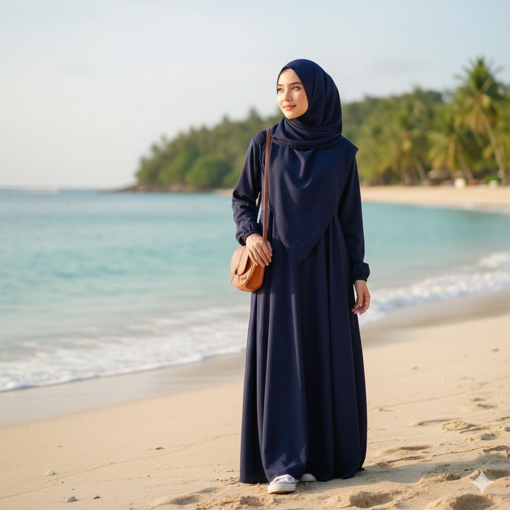 ABAYA HITAM TURKI POLOS MURAH