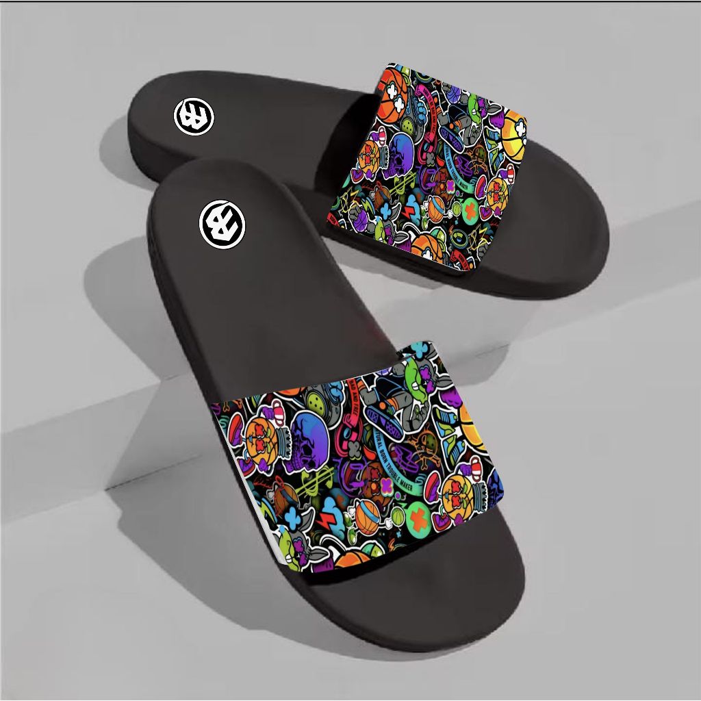 Sandal Selop Unisex Anti Slip Terbaru || Sandal Selop Printing Unisex Anti Slip Kekinian