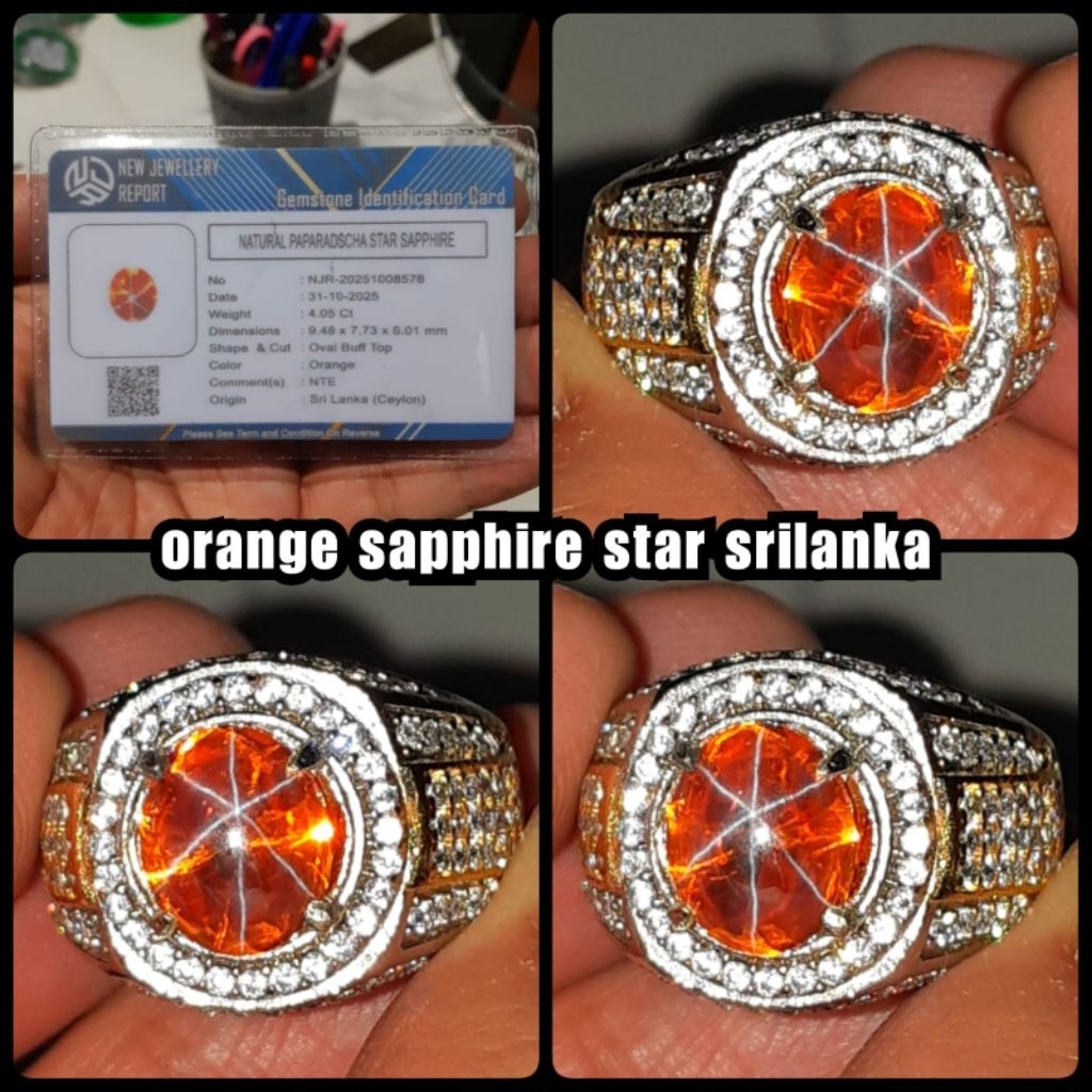 BATU SAPPHIRE STAR CEYLON SUPER KRISTAL ( NTE )