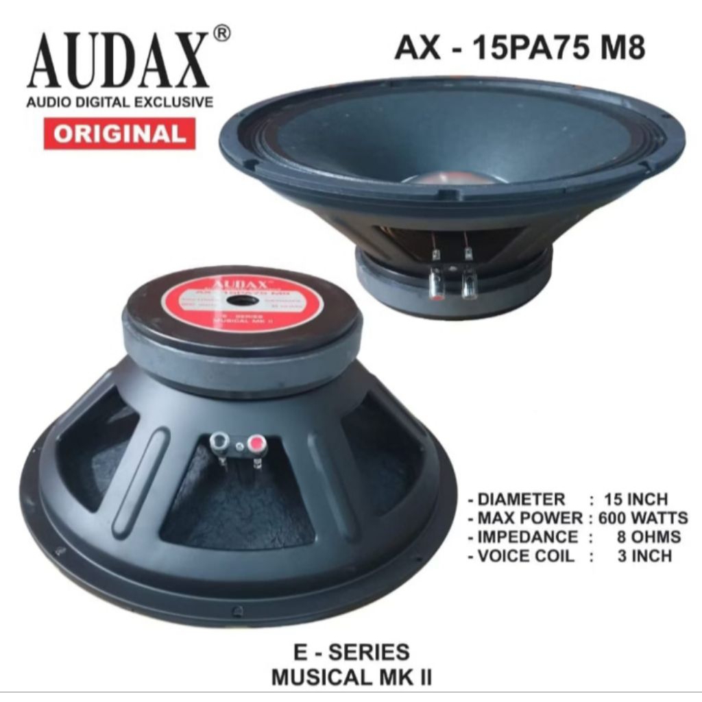 SPEAKER 15" AUDAX AX-15PA75 W8