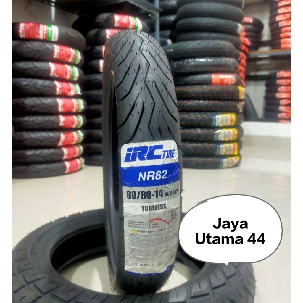 Ban Luar IRC 80/80-14 NR82 Tubeless Ban Depan Mio/Soul