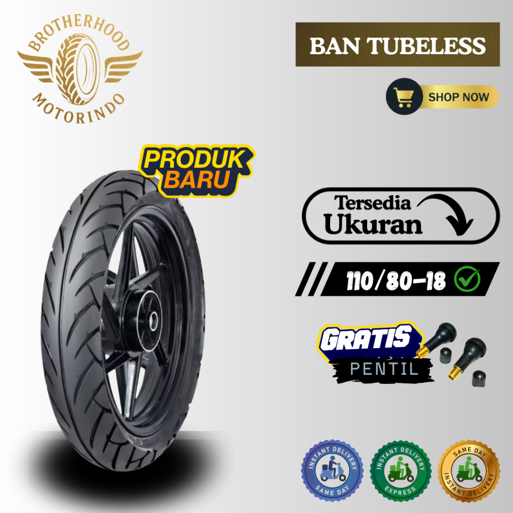 BAN FDR SPORT XT 110/80-18 / BAN TUBLES RING 18/ BAN MOTOR RING 18 / BAN FDR RING 18 / MOTOR KING